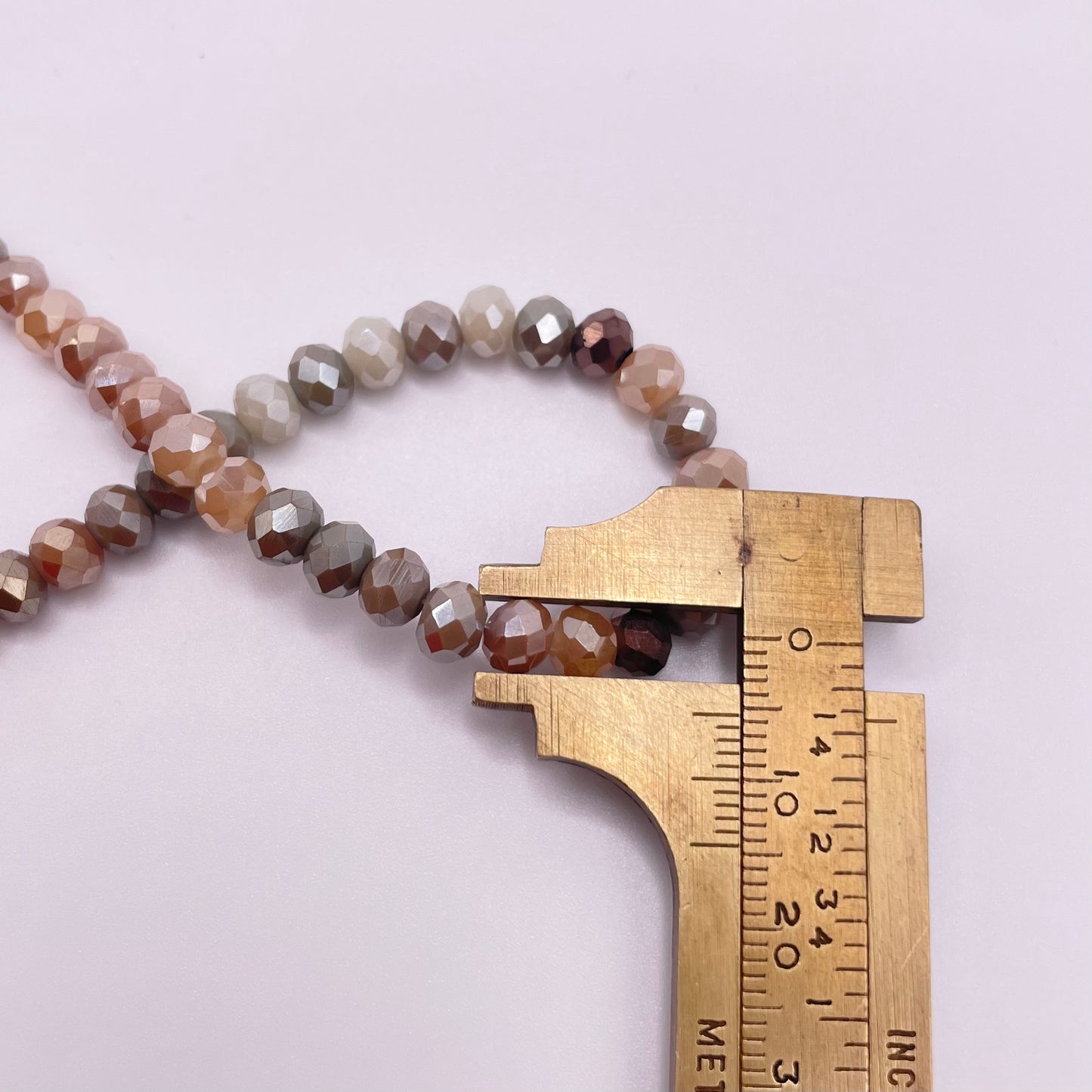 Shades of Brown Glass Rondelle Beads 2mm 3mm 4mm 6mm