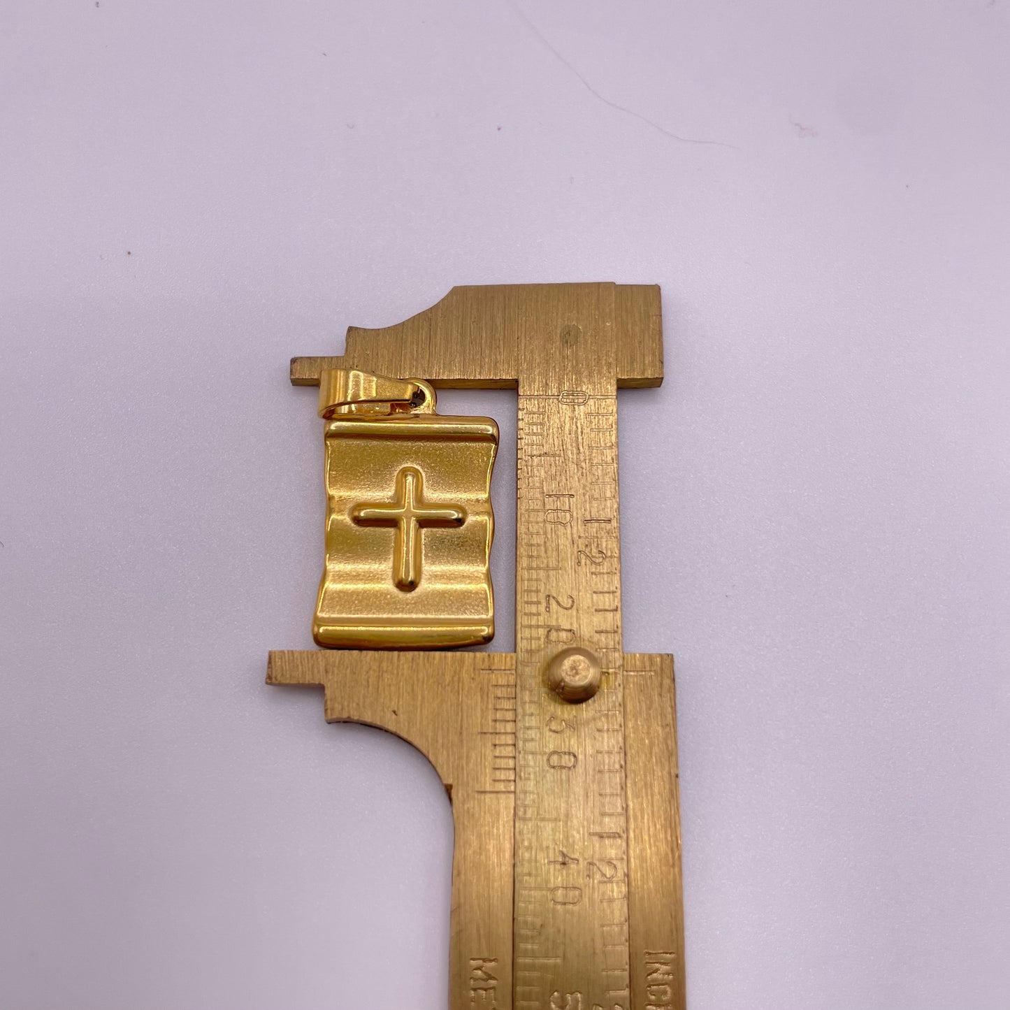 Stainless Steel Double Face Scapular Pedant