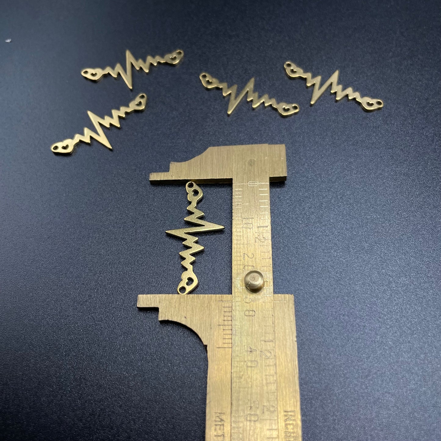 Stainless Steel Cardiogram Charm