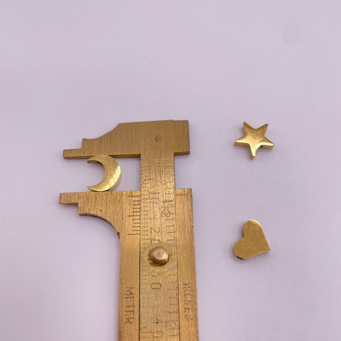 Stainless Steel Heart Moon Star Spacer Beads