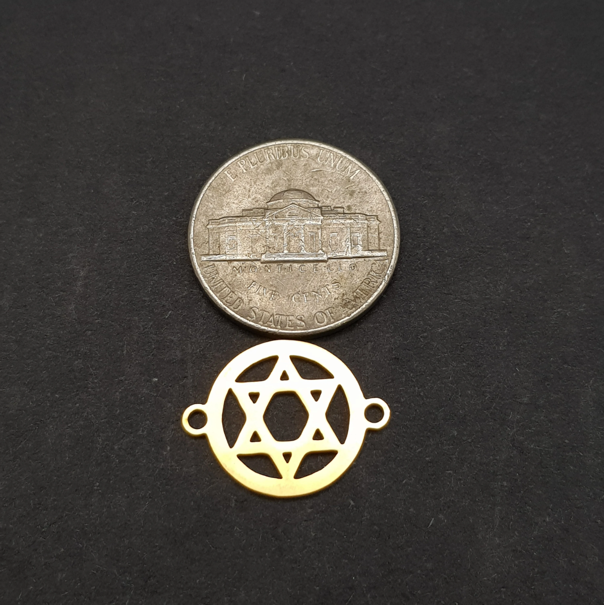 Star of David Stainless Steel Bracelet Connector Charm