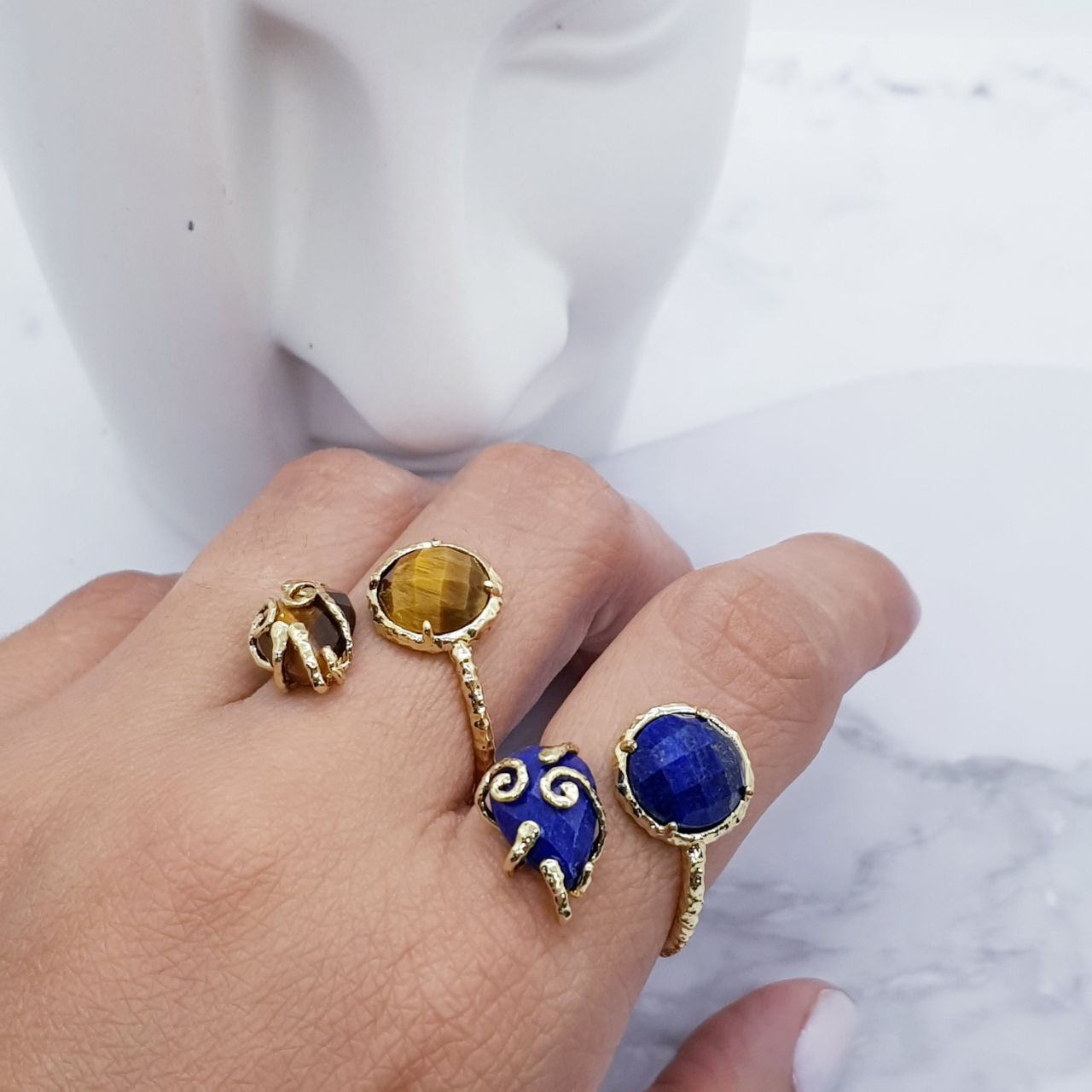 Creeper Plant Gold Plated Ring