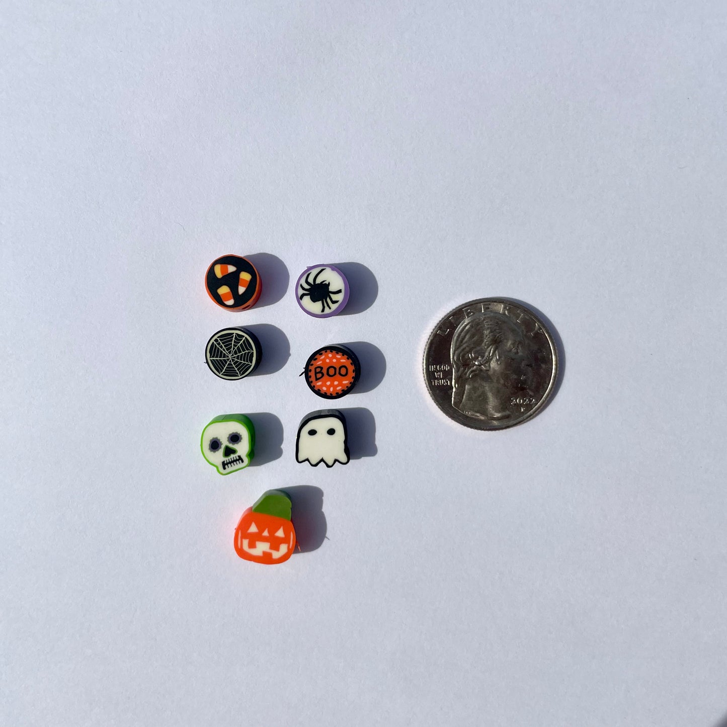 Halloween Polymer clay beads Jack-o’-lantern polymer beads pumpkin polymer clay bead DIY Halloween Jewelry Handmade 40 pieces String