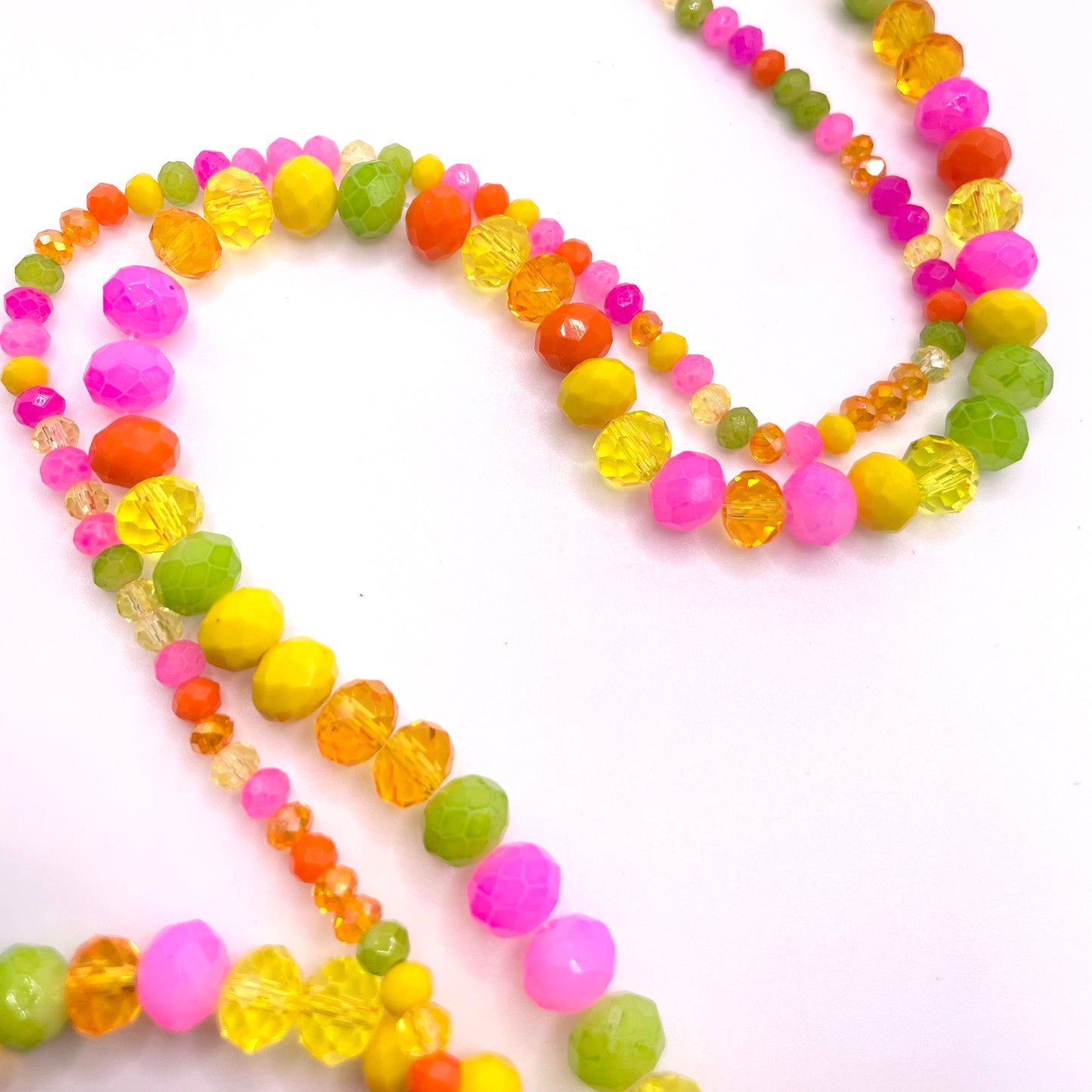 Spring & Summer Combined Colors Glass Rondelle Beads 4mm 6mm 8mm