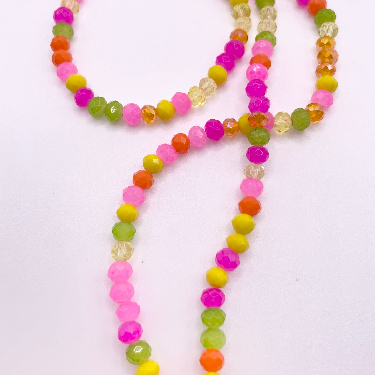 Spring & Summer Combined Colors Glass Rondelle Beads 4mm 6mm 8mm