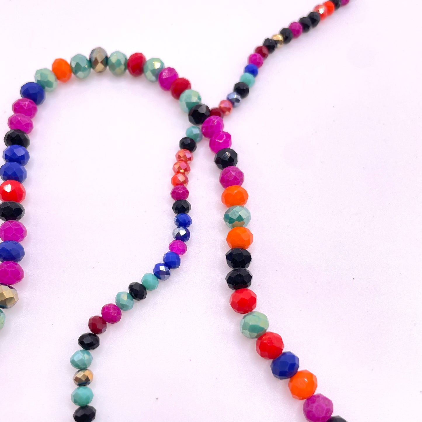 Space Colors Mixed Colors Glass Rondelle Beads 4mm 6mm 8mm