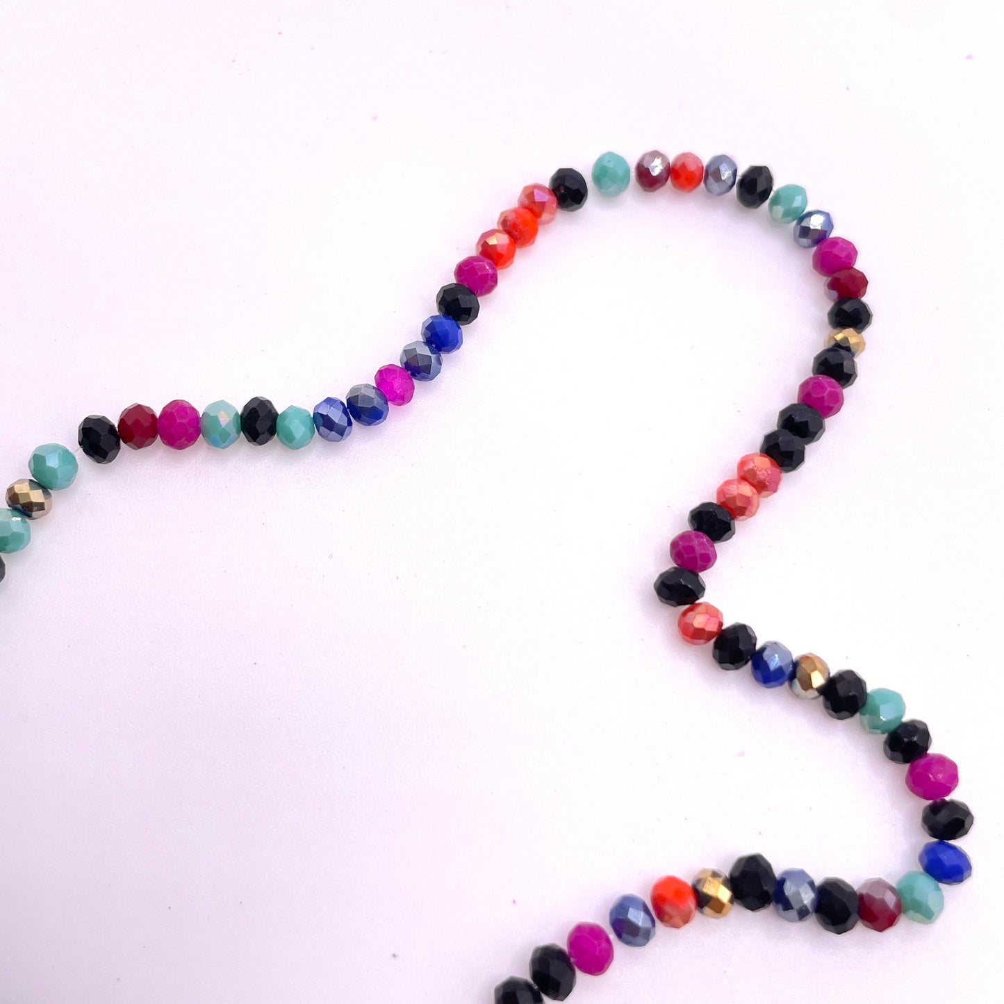 Space Colors Mixed Colors Glass Rondelle Beads 4mm 6mm 8mm