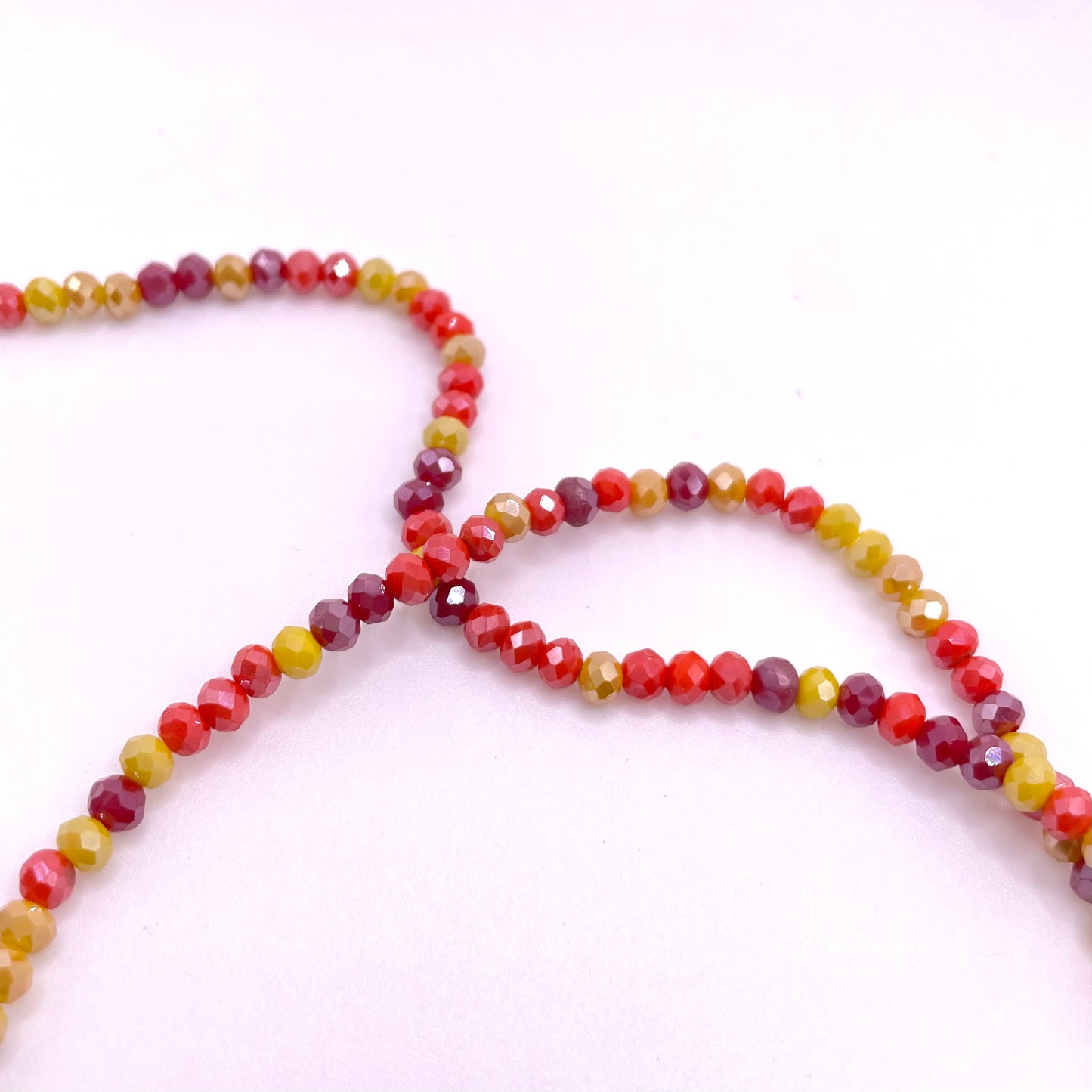 Pumpkin Shades Glass Rondelle Beads 4mm 6mm 8mm