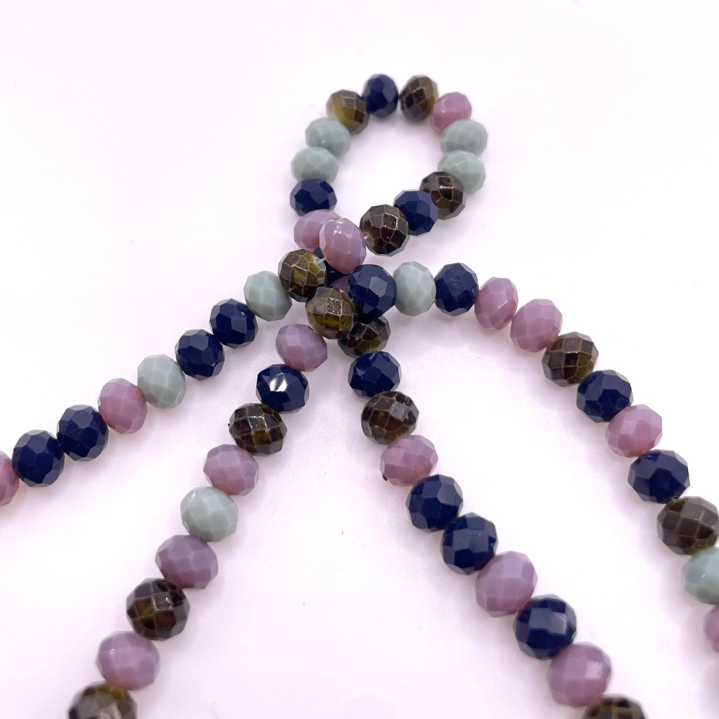 Dark Academia Colors Glass Rondelle Beads 4mm 6mm 8mm