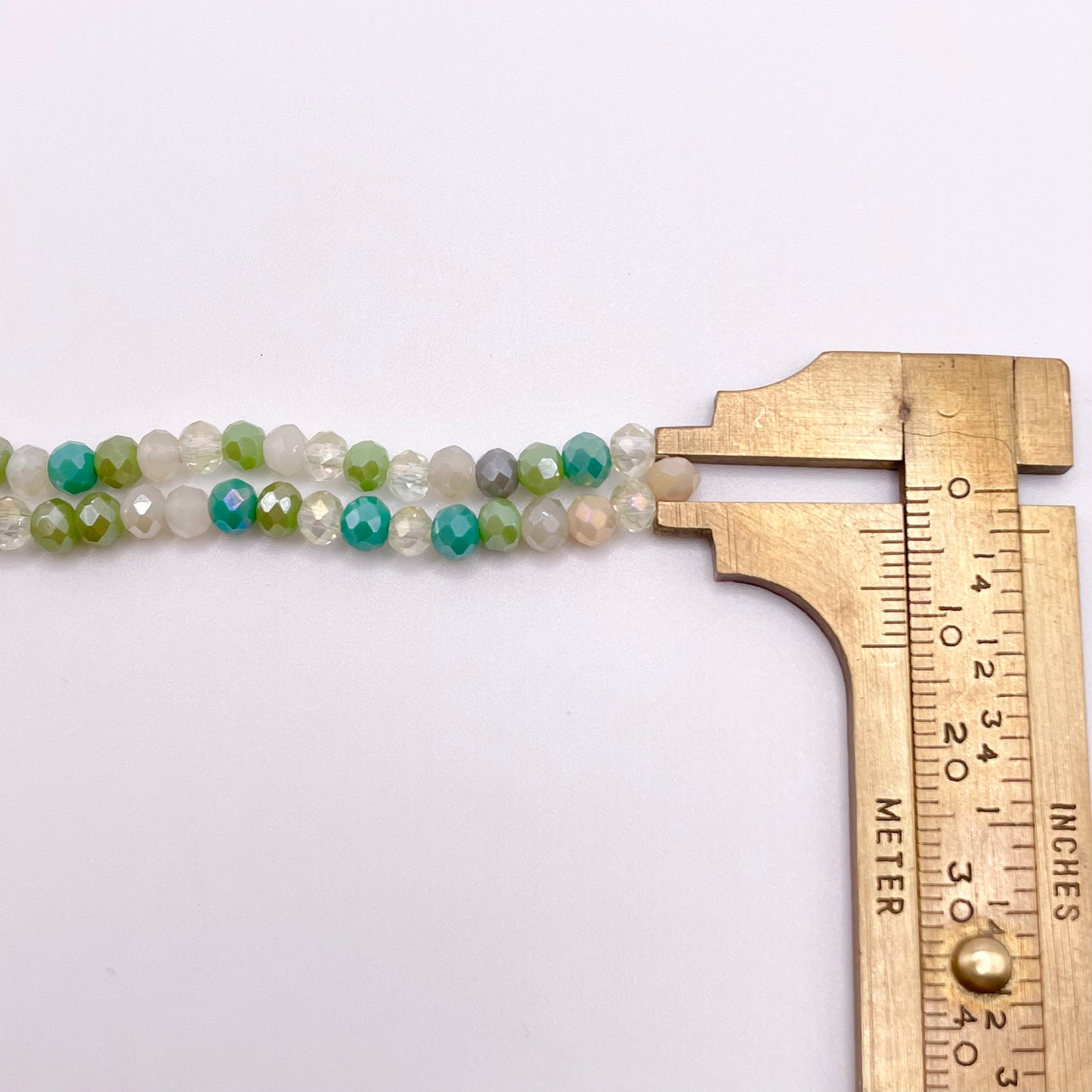 Shade of Green Glass Rondelle Beads 3mm 4mm 6mm