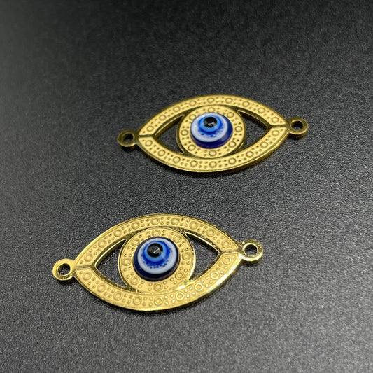 Stainless Steel Evil Eye Bracelet Connector