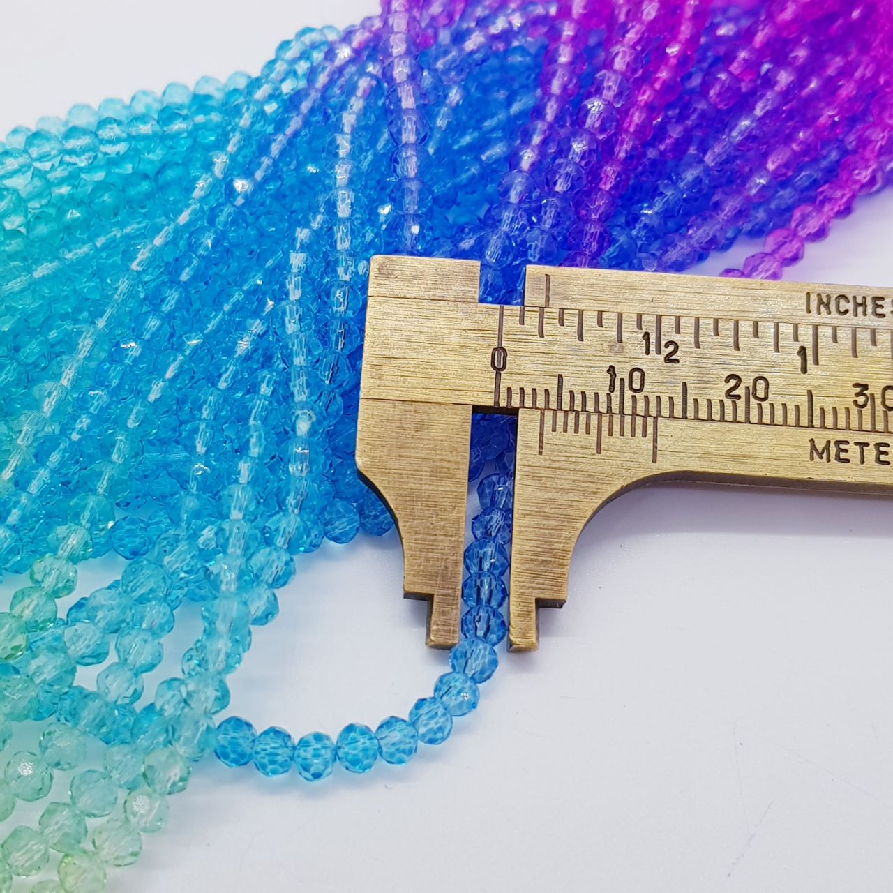 Cute Crystal Glass Beads - Round Shape 4mm & 6mm - Assorted Colors For Jewelry Making